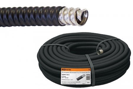 TDM ELECTRIC SQ0407-0010 Металлорукав в ПВХ-изоляции РЗ-Ц-П 50 черный (20М) TDM